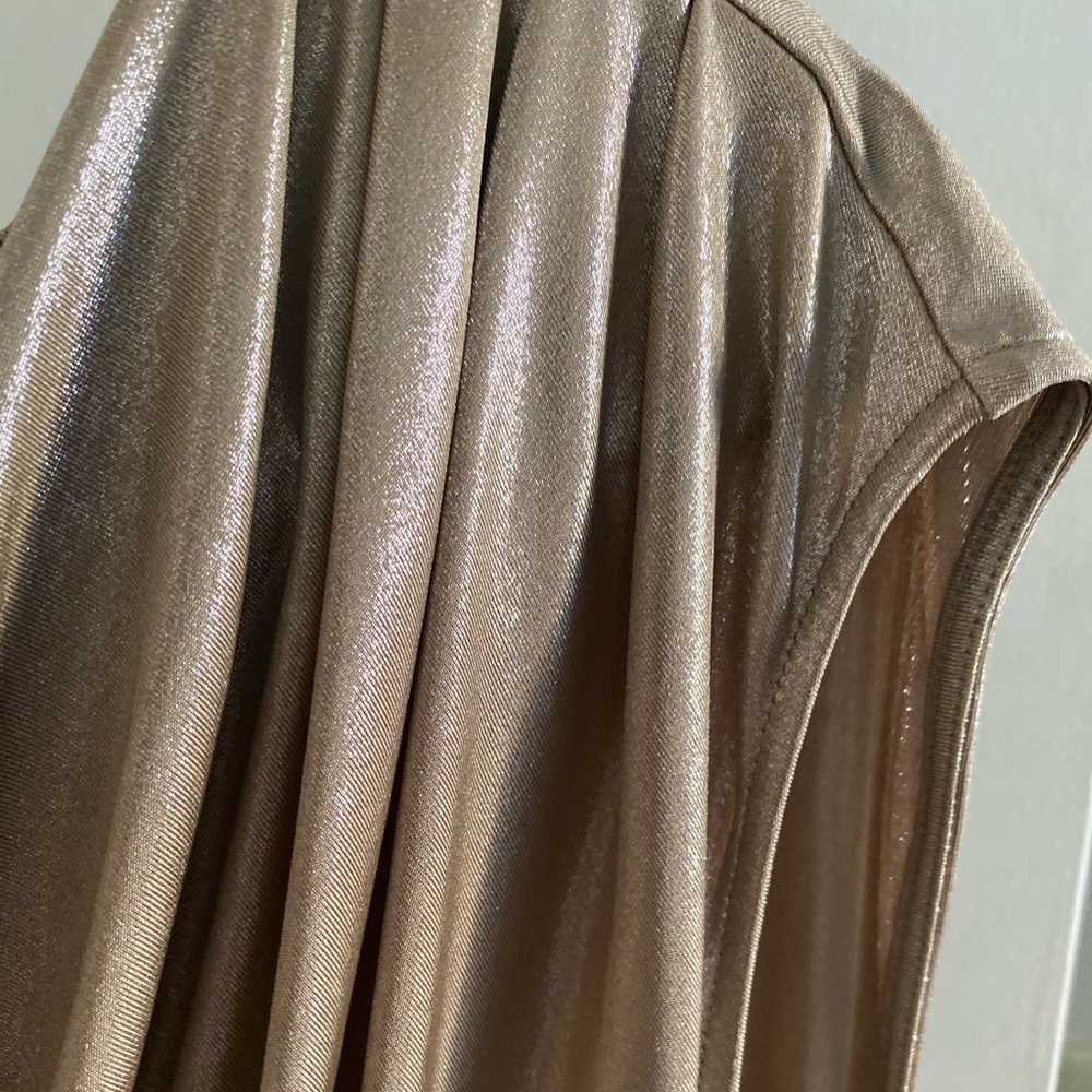 CALVIN KLEIN GOLD SHIMMERING SHIRT XL